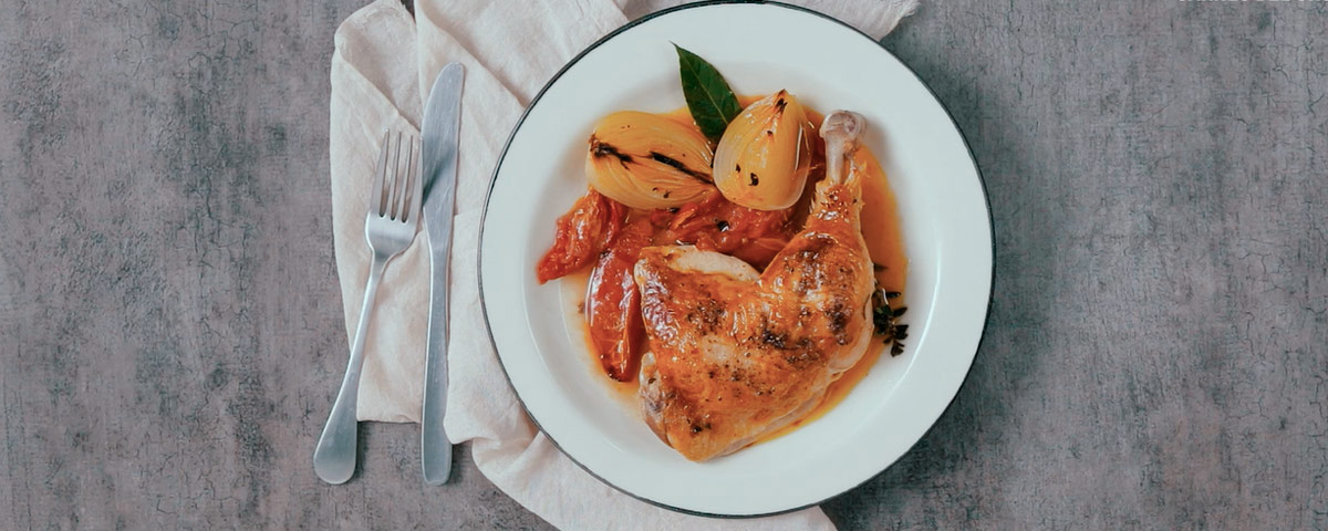Pollo a la cazadora